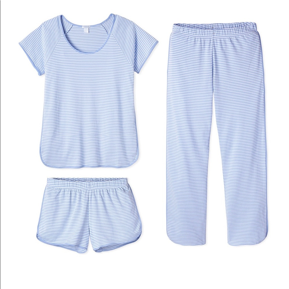 LAKE Pajamas Pima Bundle in Hydrangea (Never worn!)